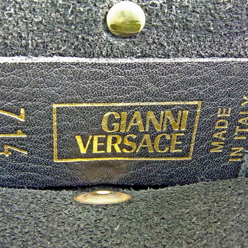 Gianni Versace West Pouch Medusa Leather Authentic Used T9330 - Picture 6 of 7
